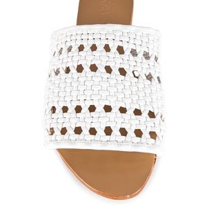 RAYE | Artesia Woven Sandals in White